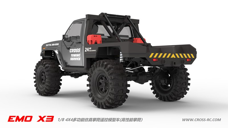 CROSS-RC Crawler EMO X3 2025, 4x4, 1:8, ARTR, grau