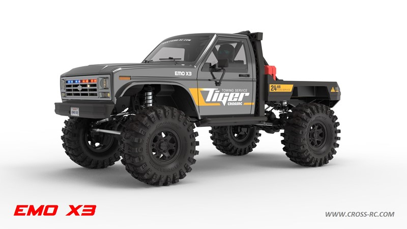 CROSS-RC Crawler EMO X3 2025, 4x4, 1:8, ARTR, grau