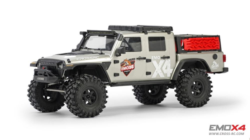 CROSS-RC Crawler EMO X4, 4x4, 1:8, RTR, silber