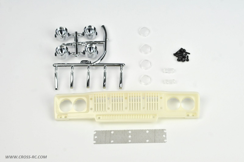 CROSS-RC Demon SG4 Frontgrill, runde Scheinwerfer, natur