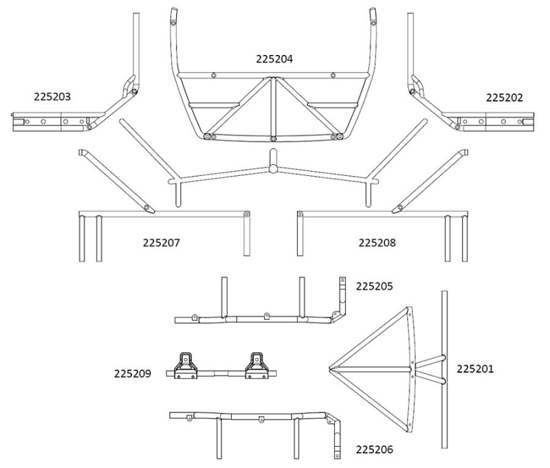 CROSS-RC EMO XT4 Überrollbügel