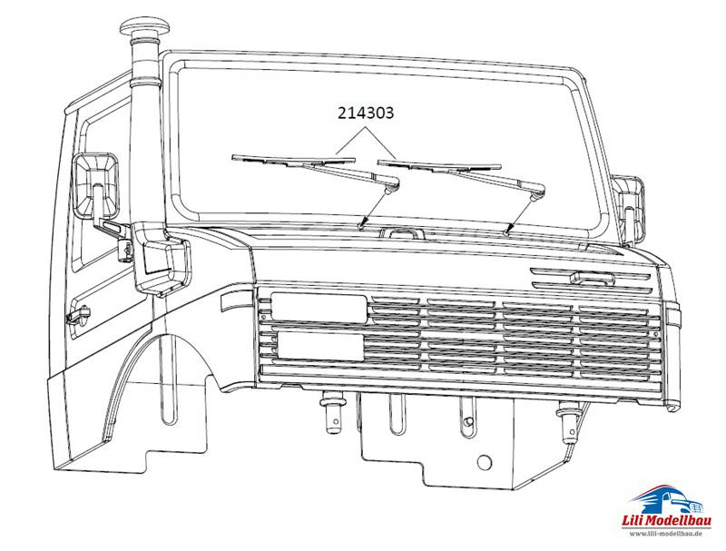 Lexan Karosserie Kabine CROSS-RC EMO NT4/NT6, klar