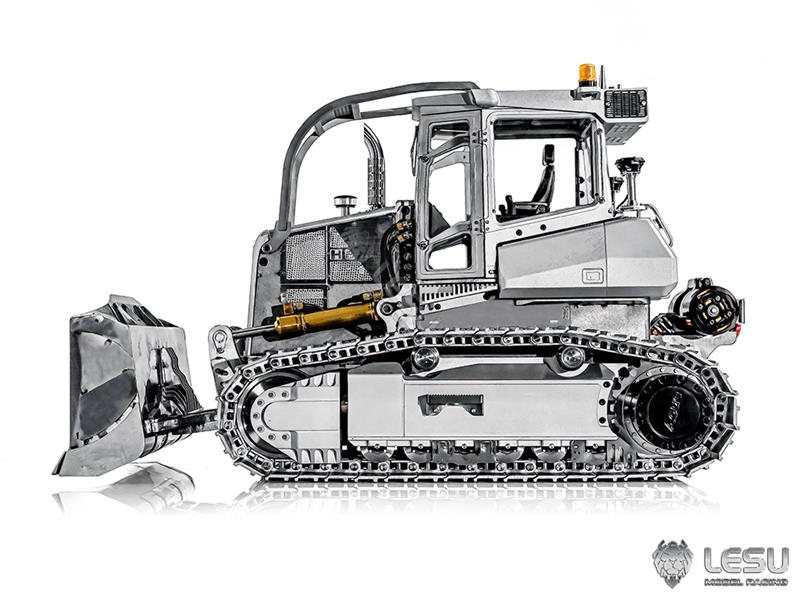 Lesu Ketten Planierraupe, Bulldozer, 850, 1:14, Baukasten