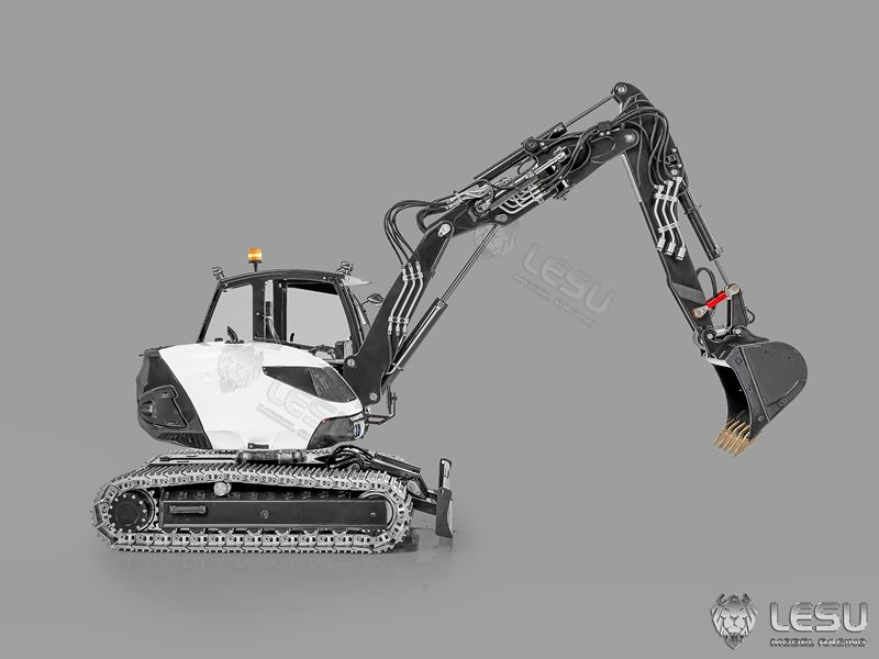 Lesu kompakter Ketten Bagger MC15, ARTR weiß lackiert