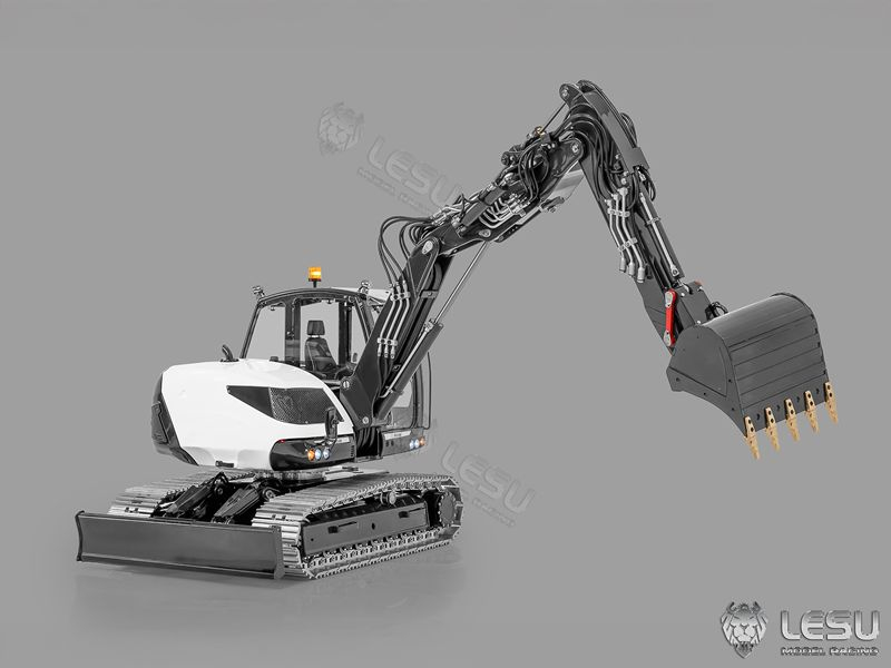 Lesu kompakter Ketten Bagger MC15, ARTR weiß lackiert