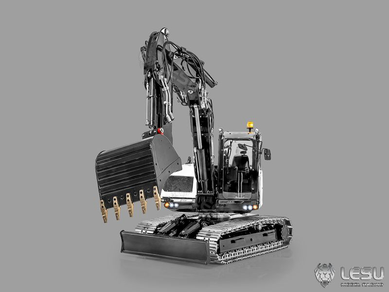 Lesu kompakter Ketten Bagger MC15, ARTR weiß lackiert