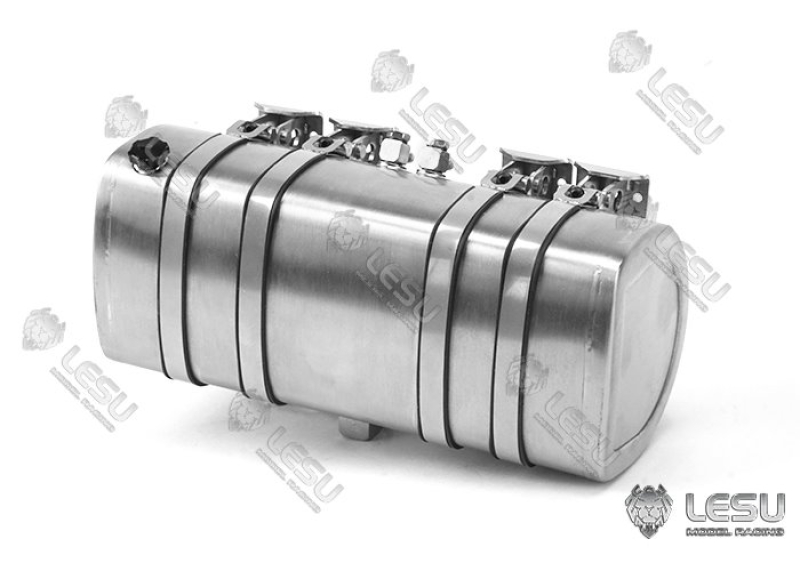 Hydrauliktank aus Edelstahl, halbrund, 130mm