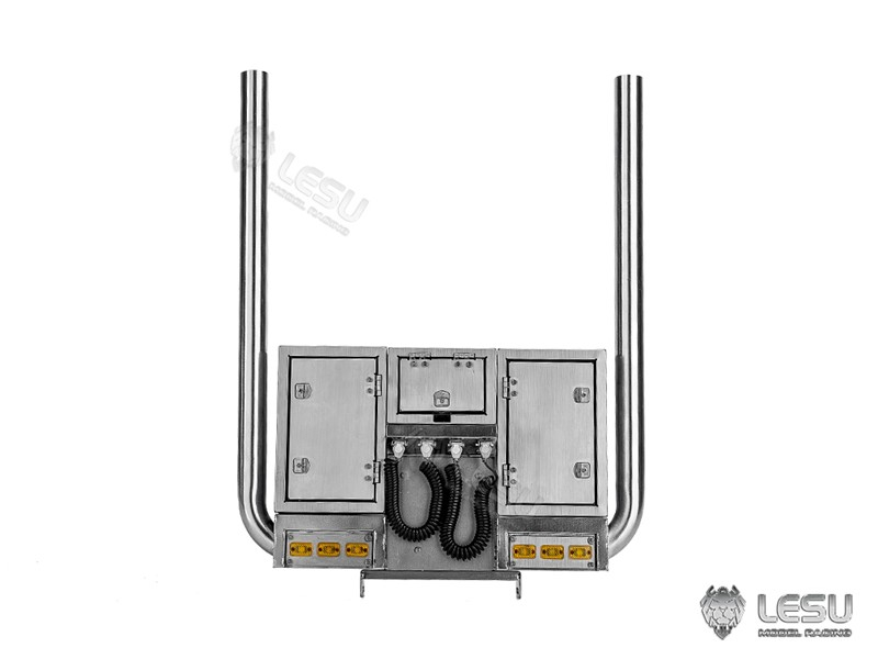 Auspuffrohre, Toolboxen, Anschlüsse, Licht für Tamiya LKW, A