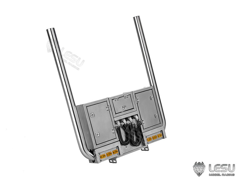 Auspuffrohre, Toolboxen, Anschlüsse, Licht für Tamiya LKW, A