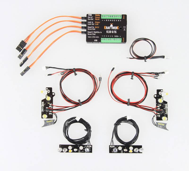 Kraftwerk EasyBus Lichtanlage Tamiya MB Actros 1851