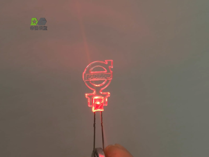 Beleuchtetes Logo aus Acryl, Variante V