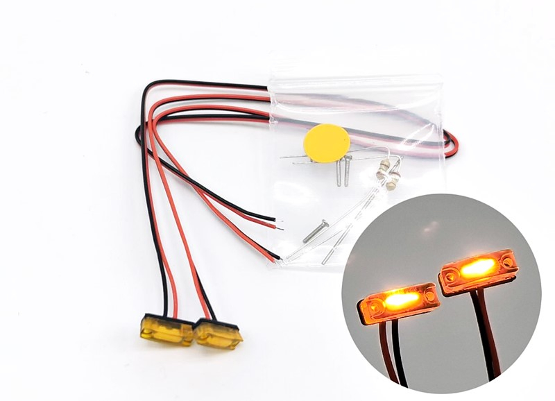 Universalleuchten für Tamiya LKW, orange/orange