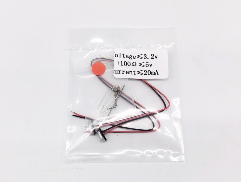 Universalleuchten für Tamiya LKW, transparent/rot