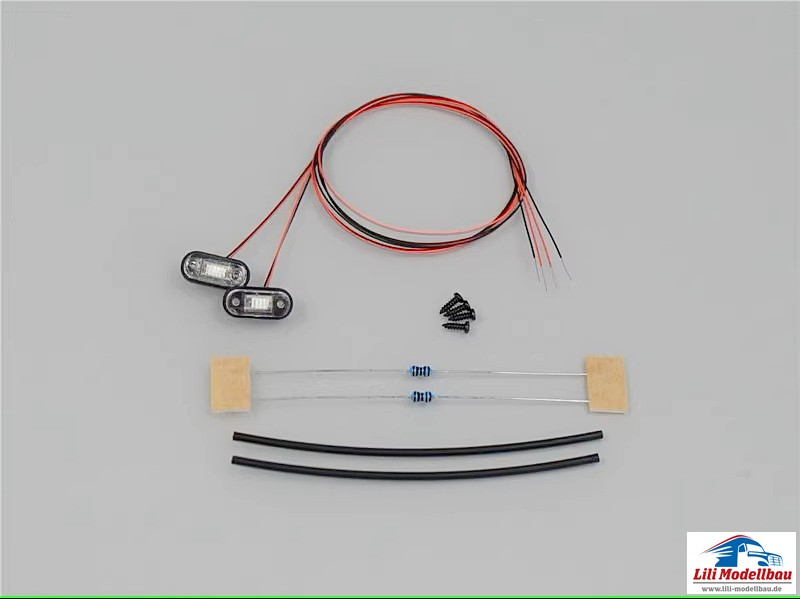 Seitenmarkierungsleuchten für Tamiya LKW, 02, rot