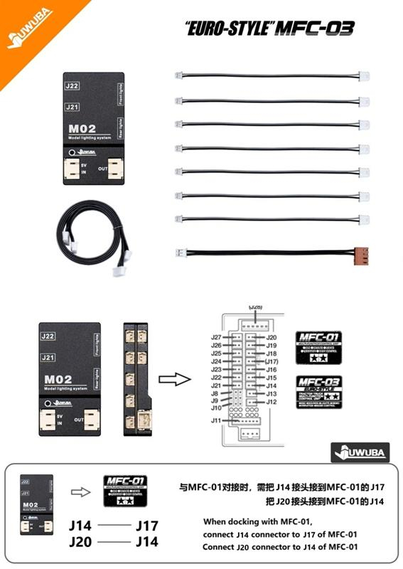 Juwuba Adaptermodul für Tamiya MFC