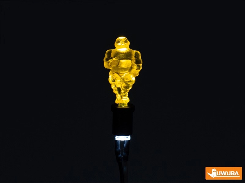 Beleuchtetes Mini Reifenmännchen, 1:14, gelb