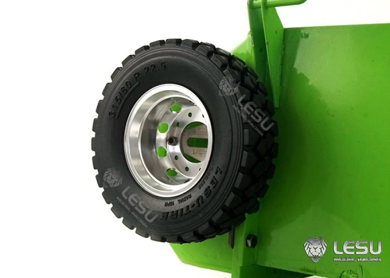 Reserveradhalter mit Rad für Lesu Abrollmulde