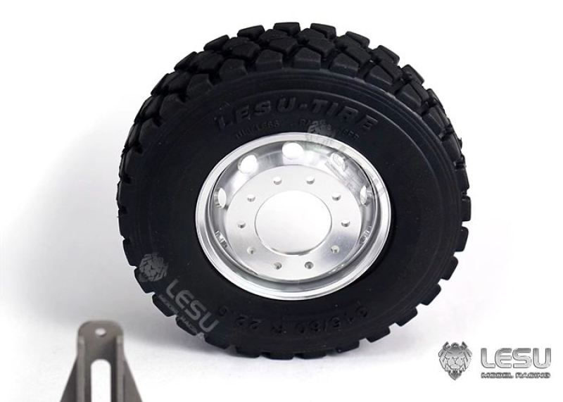 Reserveradhalter mit Rad für Lesu Abrollmulde