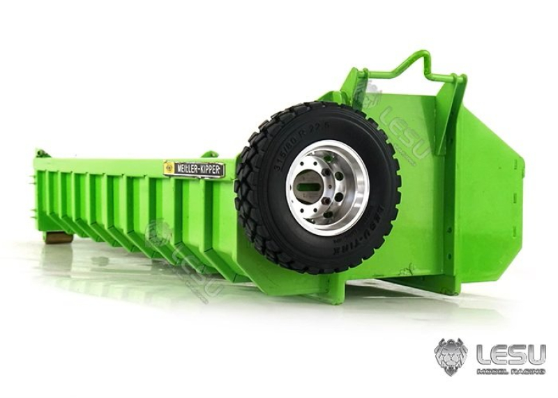 Reserveradhalter mit Rad für Lesu Abrollmulde