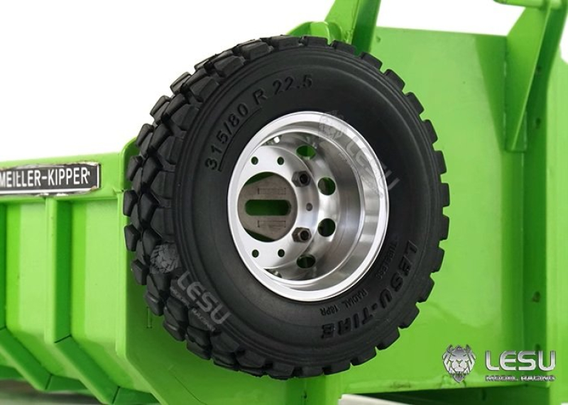 Reserveradhalter mit Rad für Lesu Abrollmulde