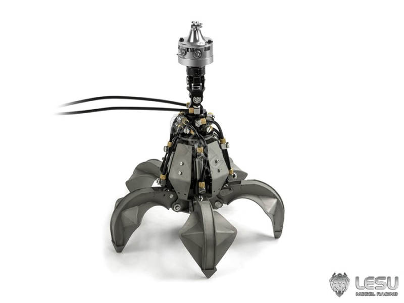 Lesu Mehrschalengreifer mit Rotationsantrieb für LKW Ladekran 1:14