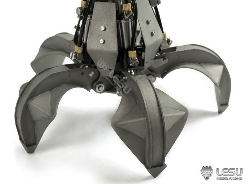 Lesu Mehrschalengreifer mit Rotationsantrieb für LKW Ladekran 1:14