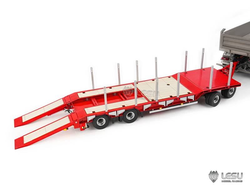 Lesu Tieflader, Schwerlast Anhänger mit Hydraulik, KIT