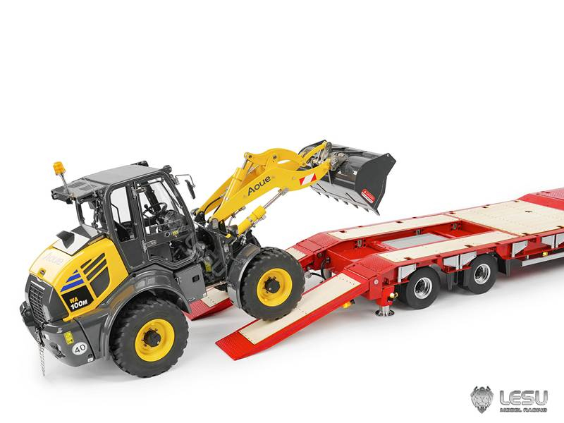 Lesu Tieflader, Schwerlast Anhänger mit Hydraulik, KIT