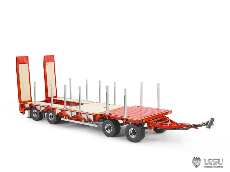 Lesu Tieflader, Schwerlast Anhänger mit Hydraulik, KIT