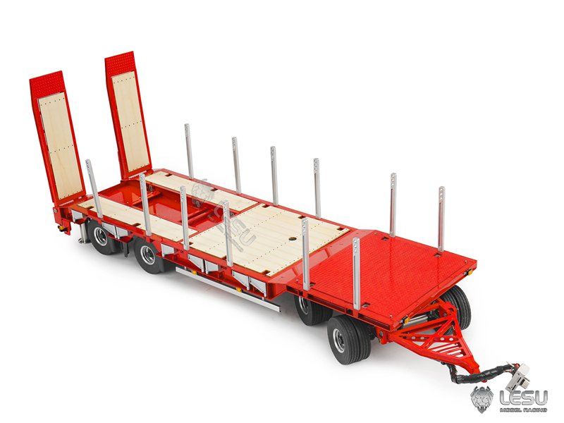Lesu Tieflader, Schwerlast Anhänger mit Hydraulik, KIT