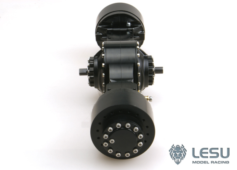 Radladerachse aus Metall mit Durchtrieb, sperrbar