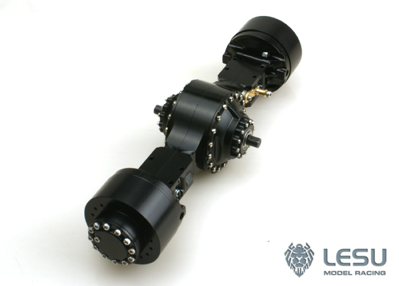 Radladerachse aus Metall mit Durchtrieb, sperrbar