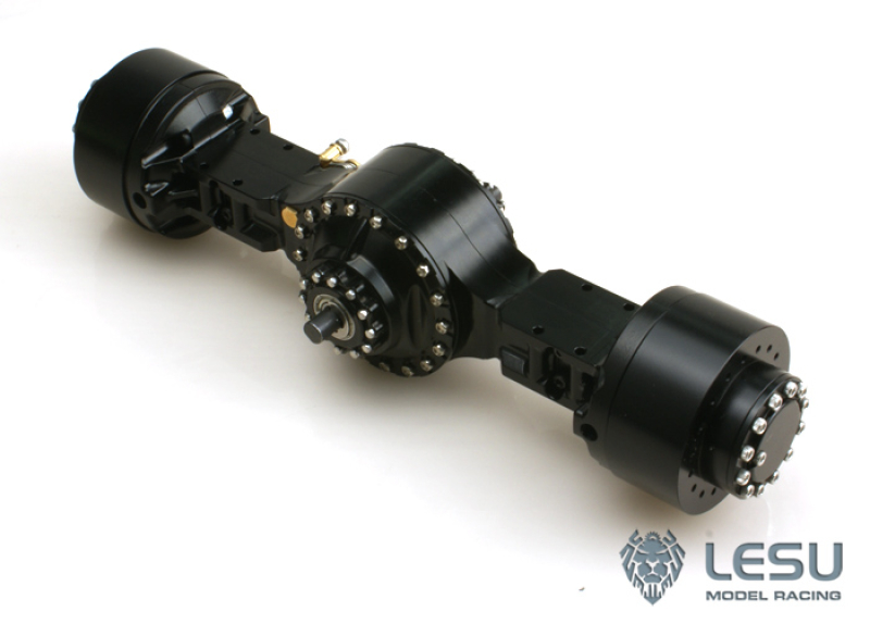 Radladerachse aus Metall mit Durchtrieb, sperrbar