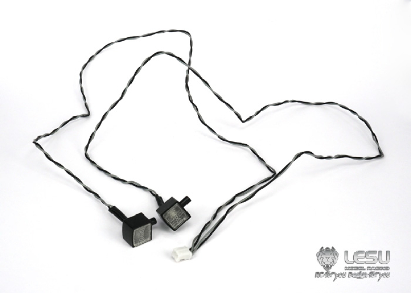 Zusatzscheinwerfer eckig für Tamiya LKW oder Andere