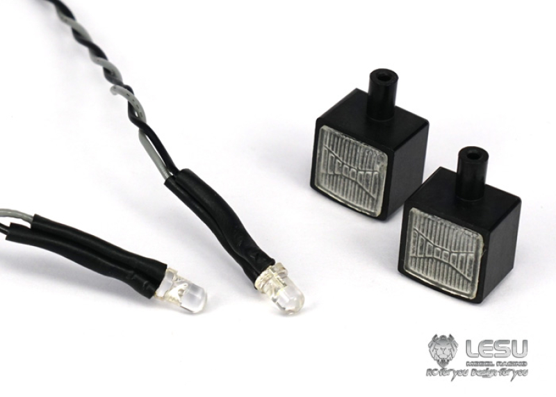 Zusatzscheinwerfer eckig für Tamiya LKW oder Andere