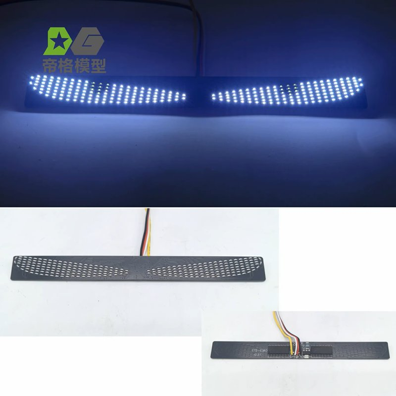 Showlicht "Böse Augen" für Tamiya LKW, Lichtfarbe weiss