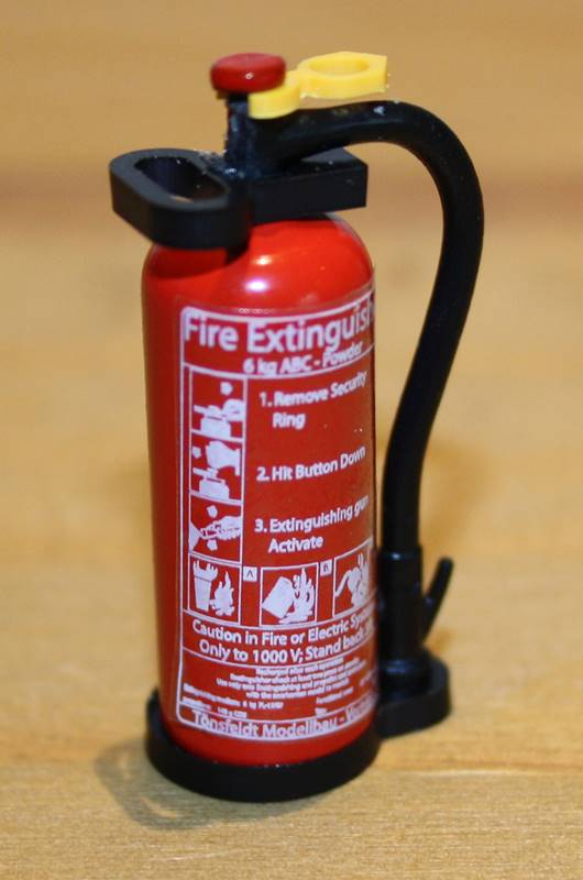 TMV Pulver Feuerlöscher Attrappe, 1:14,  Griff Oval, US