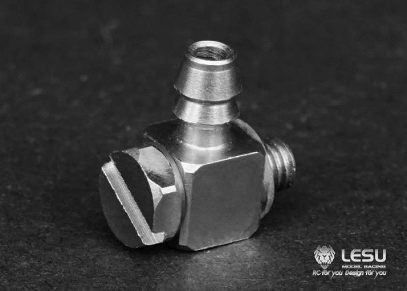 Hydraulik Anschluss 90°, M3 auf 4mm Schlauch